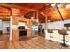 Open kitchen with stainless steel appliances and a breakfast bar overlooking living area at 1529 Ensenada Dr, Orlando, FL 32825