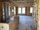 Interior view of new construction featuring framed walls, wiring, plumbing and windows at 15447 Hamlin Park Drive, Winter Garden, FL 34787