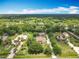 Aerial view shows a tranquil neighborhood with lush trees and well-maintained homes in a beautiful Florida setting at 19123 Sheldon St, Orlando, FL 32833