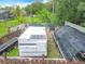 Aquaponics system in backyard with a greenhouse at 19123 Sheldon St, Orlando, FL 32833