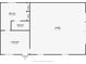 Floor plan of the addition showing bedroom, bathroom, living room, and garage at 19123 Sheldon St, Orlando, FL 32833