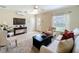 Comfortable living room featuring a cozy sofa, modern entertainment setup, and ample natural light, ideal for Gathering time at 19123 Sheldon St, Orlando, FL 32833