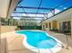 Inviting screened-in pool area with comfortable seating, providing the perfect spot for relaxation and enjoying the outdoors at 19123 Sheldon St, Orlando, FL 32833