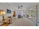 Bright, open living room with large windows and sliding glass doors to the patio at 2040 Mohawk Trl, Maitland, FL 32751