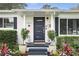 Inviting entryway with a modern front door and decorative plants adding curb appeal at 2109 Montana St, Orlando, FL 32803
