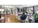 Comfortable living room with hardwood floors, large windows, and stylish furniture at 2109 Montana St, Orlando, FL 32803