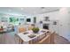 Modern, open-concept kitchen with stainless steel appliances and white cabinets at 2260 Suanne Ave, Eustis, FL 32726