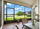 Relaxing screened lanai with tile flooring and picturesque view of the serene lake at 2710 Gorst Rd, Winter Garden, FL 34787