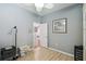 Comfortable bedroom with a view through the doorway to the rest of the house at 2941 Marlberry Ln, Clermont, FL 34714