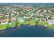 Gorgeous aerial view of community amenities including tennis and basketball courts, playground, and lake access at 3213 Kentshire Blvd, Ocoee, FL 34761