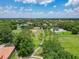 Beautiful aerial view of the neighborhood with a park, pond, and lush green landscaping on a sunny day at 3213 Kentshire Blvd, Ocoee, FL 34761