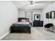Bedroom with dark wood furniture, neutral walls and carpet at 3213 Kentshire Blvd, Ocoee, FL 34761