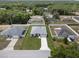 Community aerial view highlighting well-manicured lawns and surrounding homes at 3944 Sw 130Th Loop, Ocala, FL 34473