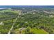 Beautiful aerial view shows the home's lot location among a landscape filled with lush, green trees at 4825 N Fort Christmas Rd, Christmas, FL 32709