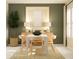 Inviting dining room features a modern white table, coordinating chairs, and elegant decor at 7342 Ivy Tendril Ave, Orlando, FL 32829