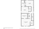 Second floor layout featuring the primary bedroom, bathroom, two closets, and a convenient stairwell at 8057 John Hancock Dr, Winter Garden, FL 34787