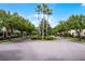 A beautiful street view of the neighborhood with lush green trees and palm trees at 8057 John Hancock Dr, Winter Garden, FL 34787