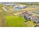Aerial view of the property, showcasing its backyard and surrounding green space at 16013 Silver Brook Way Way, Winter Garden, FL 34787