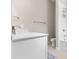 Modern bathroom with white cabinetry, quartz countertop, and updated fixtures at 16013 Silver Brook Way Way, Winter Garden, FL 34787