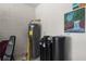 This utility room features a water heater, water softener, and a painted brick wall at 2130 Bur Oak Blvd, St Cloud, FL 34771