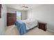 Bedroom with neutral walls, ceiling fan and window at 2332 Andrews Valley Dr, Kissimmee, FL 34758