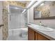 Bathroom with vanity, sink, and shower/tub, creating a functional and stylish space at 2391 Piedmont Lakes Blvd, Apopka, FL 32703