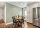 Eat-in kitchen features stainless steel appliances, white cabinets and hardwood floors at 280 E Bay Ave, Longwood, FL 32750