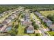 An aerial shot highlights a suburban neighborhood with lush greenery and spacious layouts at 3184 Pinenut Dr, Apopka, FL 32712