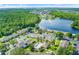Beautiful residences nestled next to a serene lake featuring a community pool and ample parking for residents and guests at 3249 Sandy Shore Ln, Kissimmee, FL 34743