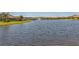 Scenic view of the pond, surrounded by lush green grass and neighboring houses in the community at 5234 Bear Corn Run, Port Orange, FL 32128