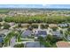 An aerial shot shows the property's location within a quiet, tree-lined neighborhood at 824 Spring Island Way, Orlando, FL 32828