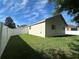 Spacious fenced backyard with lush green grass providing privacy at 10955 Lemay Dr, Clermont, FL 34711