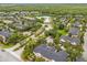 Aerial view showcasing the community layout, green spaces, lake, and residential buildings at 14025 Oasis Springs Ln # 901, Windermere, FL 34786