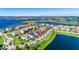 Stunning aerial view of lakeside homes, showcasing the neighborhood's serene waterfront location at 14753 Snowy Egret St, Winter Garden, FL 34787