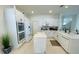 Bright kitchen featuring all-white cabinetry, stainless steel appliances, and a center island at 14753 Snowy Egret St, Winter Garden, FL 34787