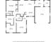 Detailed floor plan showcasing the layout of the home, including bedrooms, kitchen, and living spaces at 2028 Lake Christie Dr, Orlando, FL 32809