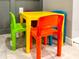Bright and colorful table and chairs set, perfect for a fun and engaging playroom atmosphere at 271 Jetty Way, Davenport, FL 33897