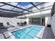 Inviting screened-in pool area with outdoor dining set and grill, perfect for entertaining and relaxation at 271 Jetty Way, Davenport, FL 33897
