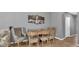 The dining room features a gray color scheme and tiled flooring at 3813 Black Spruce Ln, Winter Springs, FL 32708