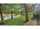 Scenic view of a tranquil lake surrounded by lush greenery and mature trees, perfect for relaxation at 3813 Black Spruce Ln, Winter Springs, FL 32708