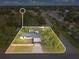 Aerial view of the home and surrounding neighborhood at 4201 Mizell St, Orlando, FL 32812
