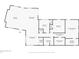 Detailed floor plan showcasing the layout of the home with bedroom, kitchen, and living areas at 4201 Mizell St, Orlando, FL 32812