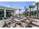 Outdoor lounge area featuring a modern fire pit, seating and relaxing atmosphere at 6129 Citrus Grove Ct, St Cloud, FL 34771