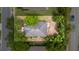 Aerial view of the house showing its roof and surrounding landscaping at 805 Gordonia Ct, Deland, FL 32724