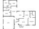 Detailed floor plan showcasing layout of home with measurements for rooms and features at 838 Haulover Dr, Altamonte Springs, FL 32714