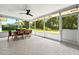 Sun room with outside backyard views at 1202 Marshall Ct, Eustis, FL 32726