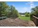 View of the lake from the wooden deck at 1389 Gainesville Ln, Deltona, FL 32725