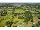 Panoramic aerial view showcases a sprawling, green landscape dotted with trees and scattered residences in the distance at 1391 Terry Ln, Kissimmee, FL 34744
