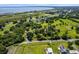 Stunning aerial shot of community near a lake, showcasing the natural beauty and residential charm at 1391 Terry Ln, Kissimmee, FL 34744