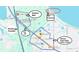 Area map of the property's prime location near shopping, dining, beaches and highways at 1391 Terry Ln, Kissimmee, FL 34744